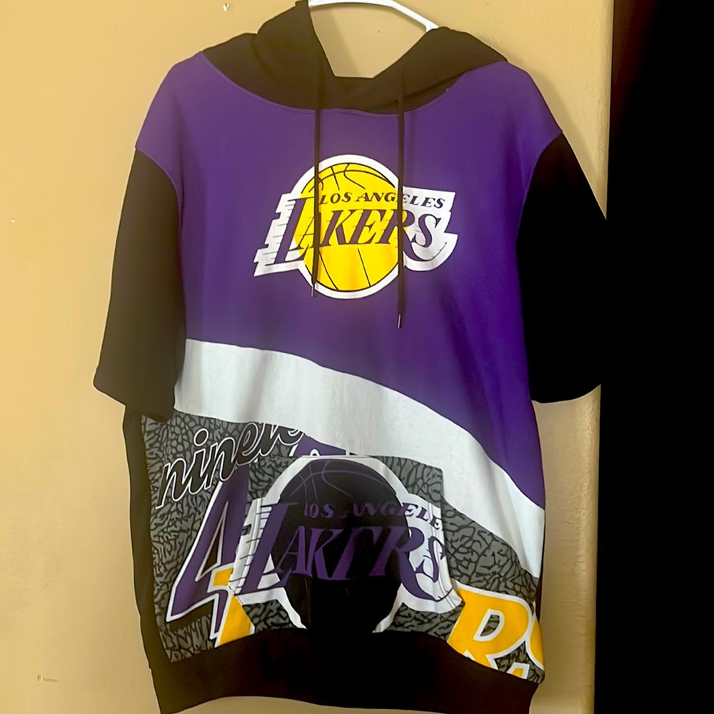 Lakers short sleeve hoodie